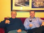 The father-son WineTable duo: CEO Cary Giese and President Paul Giese enjoying a glass of vino.