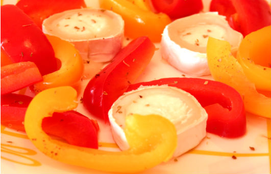 chevre-pepper-salad